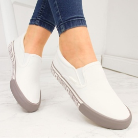 Tênis de tecido slip on branco Big Star HH274007 1