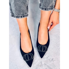 Bailarinas Arte Black com dedos amendoados preto 1