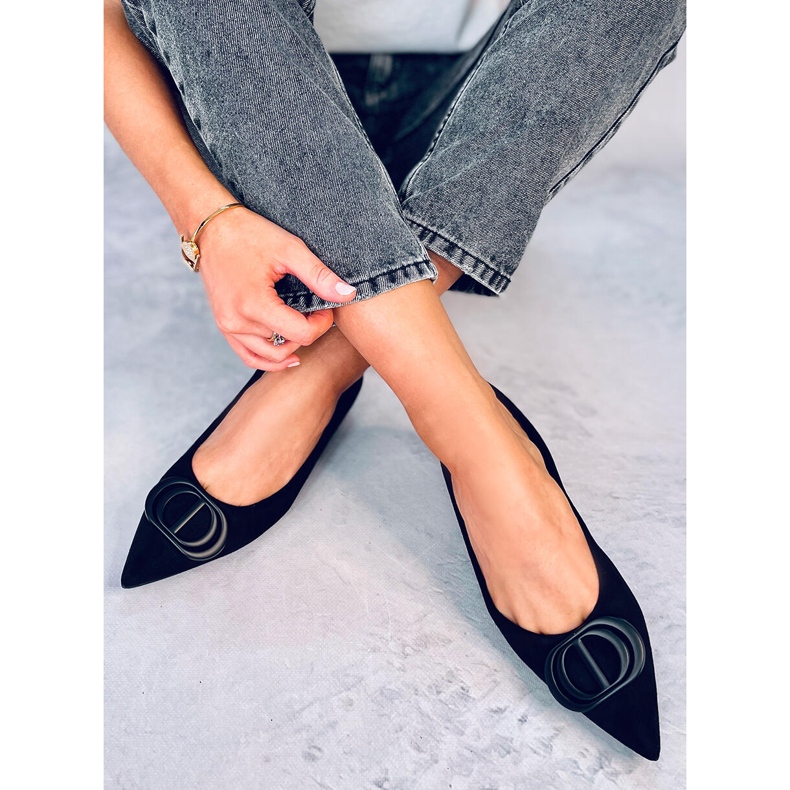 Bailarinas Arte Black com dedos amendoados preto 2