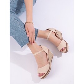 Sandália de cunha preta confortável com alpargatas, Shelovet preto 2