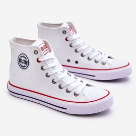 Tênis clássico feminino de cano alto Big Star T274026 branco 1