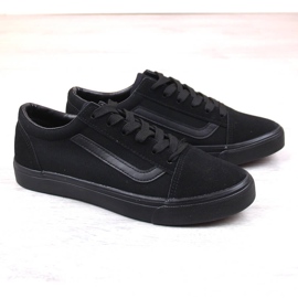 Atletico Tênis cano baixo têxtil preto 1