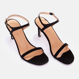 Marco Shoes Sandálias de salto alto preto 1