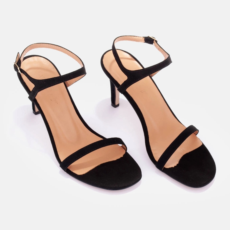 Marco Shoes Sandálias de salto alto preto 1