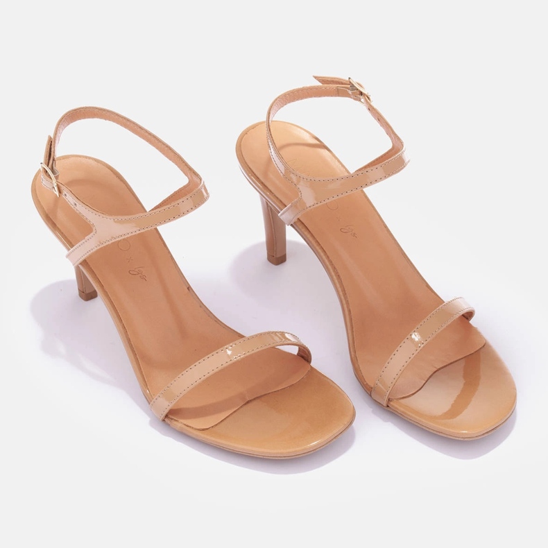 Marco Shoes Sandálias de salto alto marrom 1