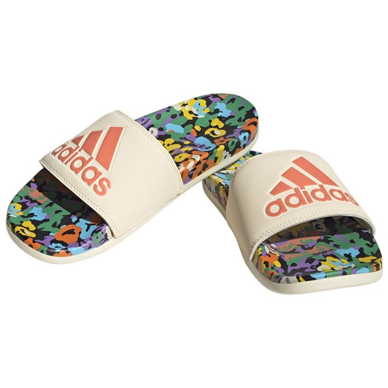 Chinelos adidas Adilette Comfort W HQ7080 multicolorido 1