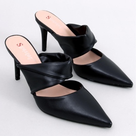 Charisse Sandália preta com salto agulha preto 1