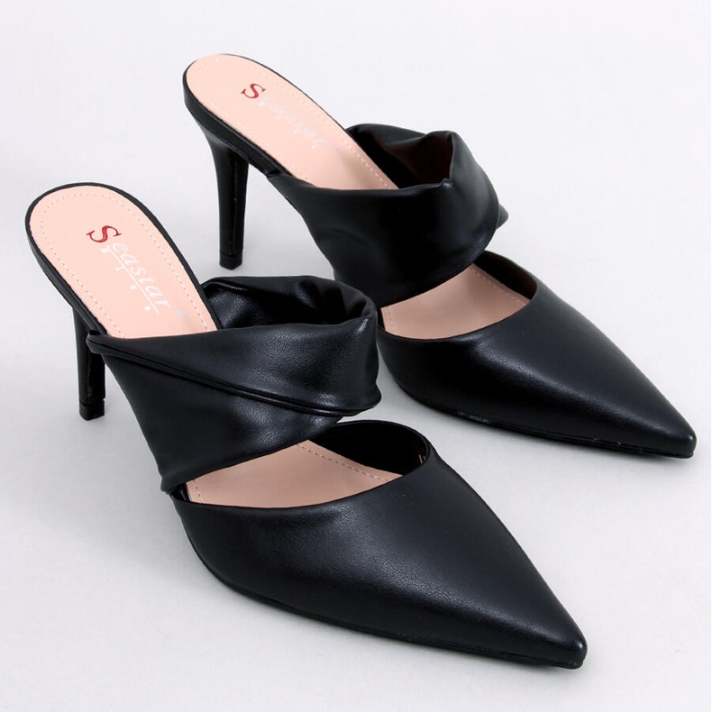 Charisse Sandália preta com salto agulha preto 1