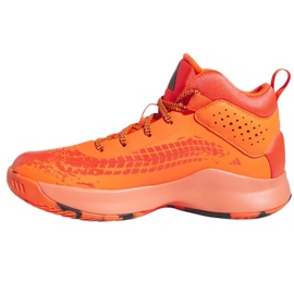 Tênis de basquete adidas Cross Em Up 5 K Wide Jr HQ8494 laranja laranjas e tintos 1