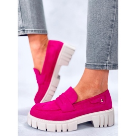 Mocassim com plataforma Chandra Peach rosa 1