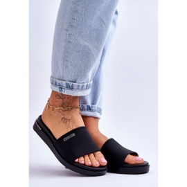 Chinelos plataforma femininos Big Star LL274930 preto 1