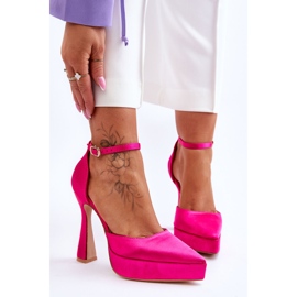Bombas de salto alto da moda Fuchsia Madness rosa 1