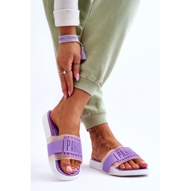 Chinelos esportivos femininos roxo Sunrise tolet 2