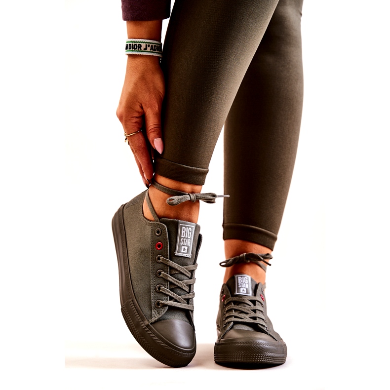 Tênis baixo Big Star JJ274004 Cáqui verde 2