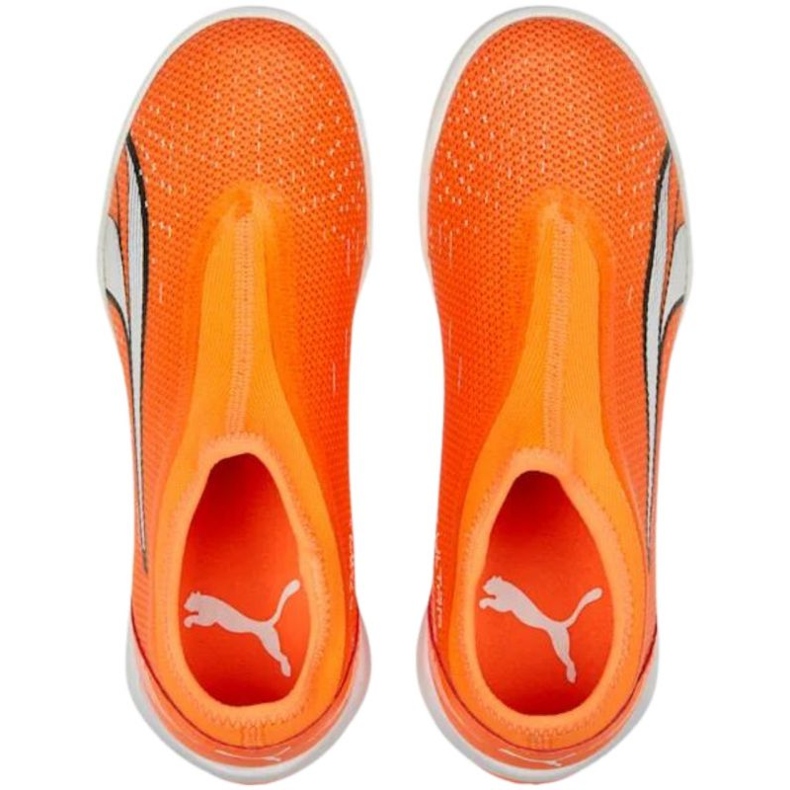 Puma Ultra Match Ll It + Mid Jr 107232 01 chuteiras de futebol laranja laranjas e tintos 1