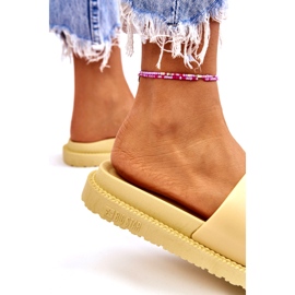 Chinelos femininos Big Star JJ274A305 Amarelo 1