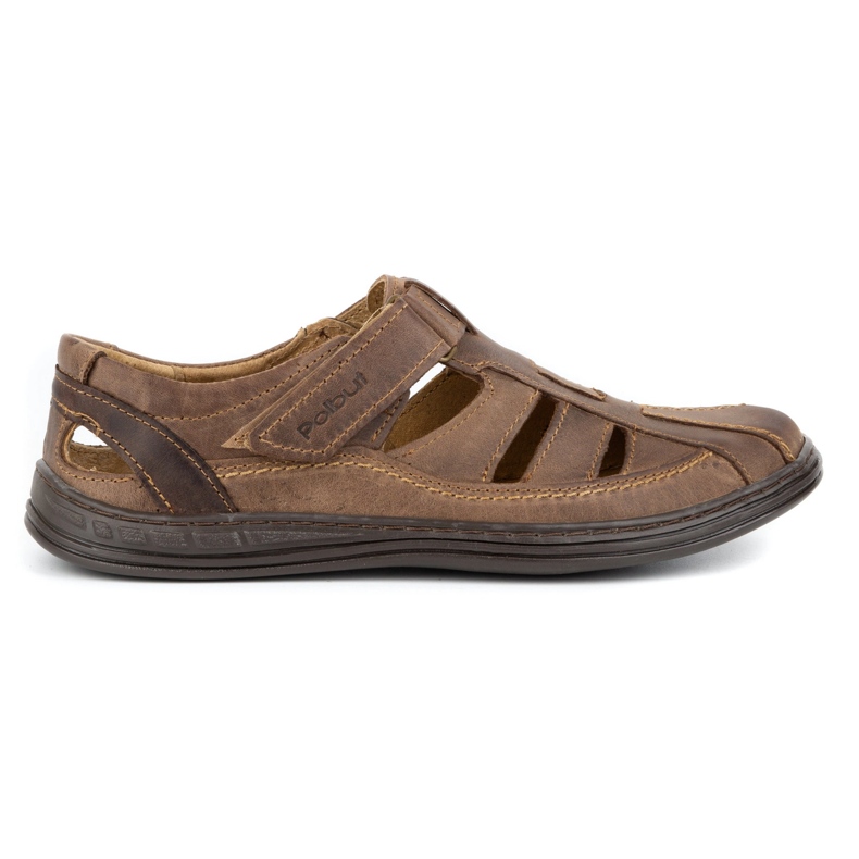 Polbut Sapatos masculinos marrons K18 castanho 1