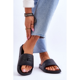 Chinelos femininos Lee Cooper LCW-23-42-1732 claros pretos 2