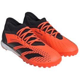 Chuteira Adidas Predator Accuracy.3 Tf M GW4638 laranja laranjas e vermelhos 1