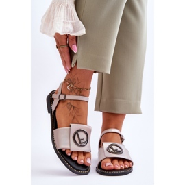 Sandálias femininas clássicas S.Barski KV-2775-45 nude bege 1
