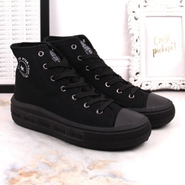 Botins de mulher com plataforma preto Big Star LL274A182 2 Botins de mulher com plataforma preto Big Star LL274A182 2