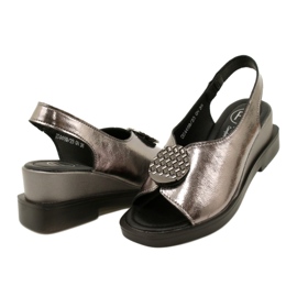 Sandália Cunha Gun Metal Filippo DS4469/23 castanho 4