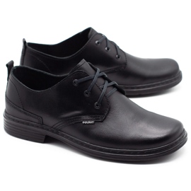 Polbut Sapatos masculinos negros 191K preto 2