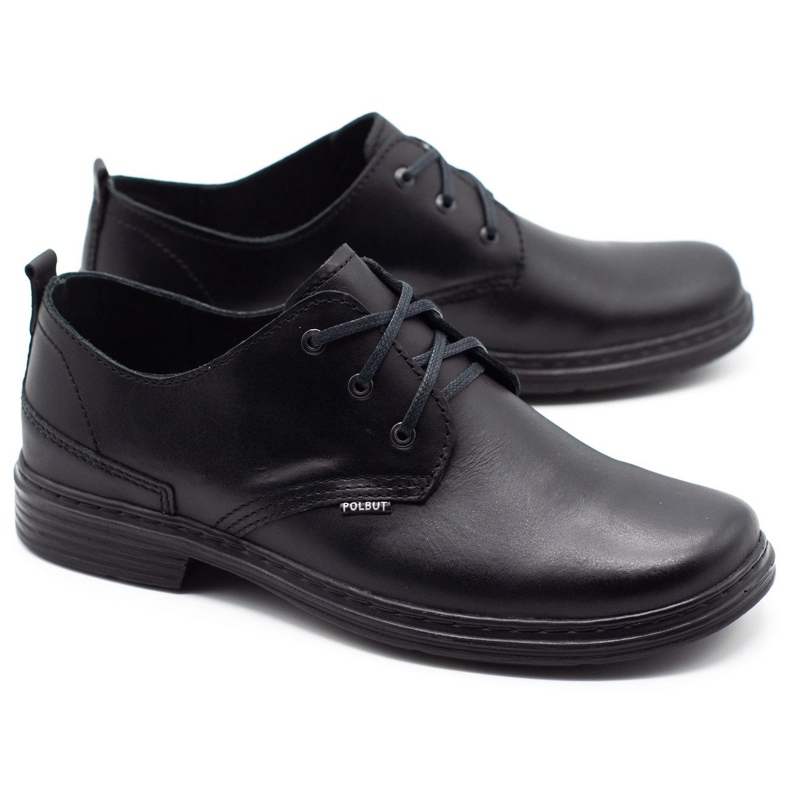 Polbut Sapatos masculinos negros 191K preto 2