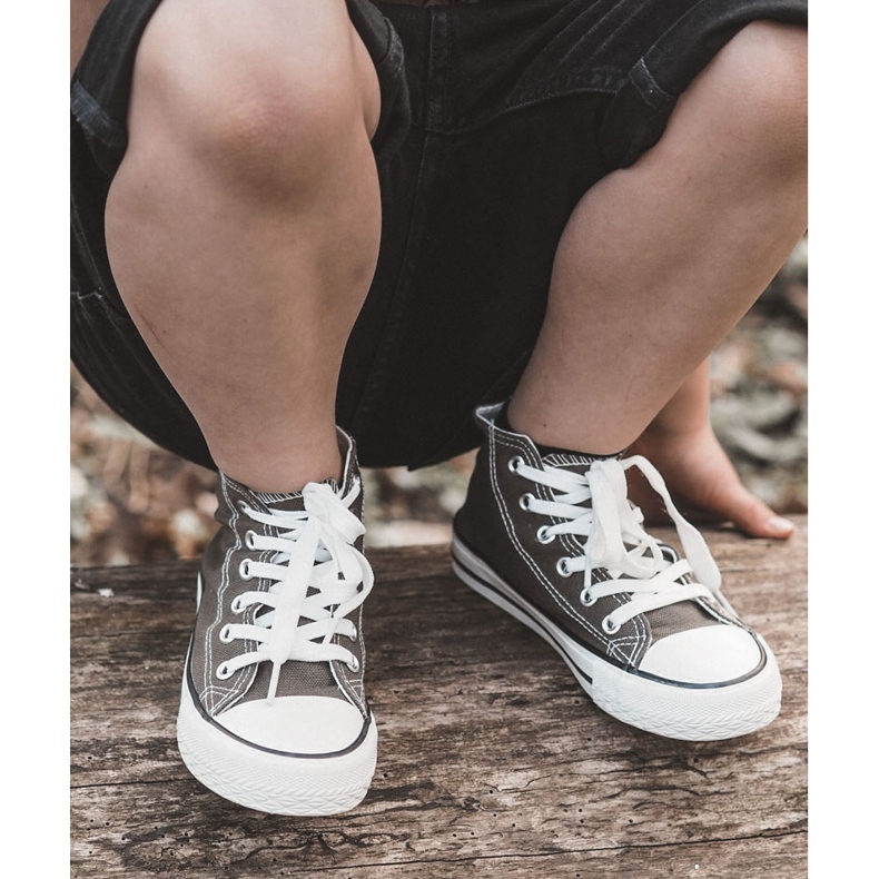 Tênis de Khaki Green-Khaki com alto teor verde 3