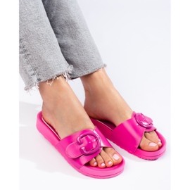 Sliders de fivela rosa Shelovet 1