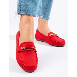 Mocassins vermelhos de mulher Shelovet 2