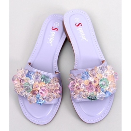 Seastar Chinelos Estrada Roxo com pedras coloridas tolet 1 Seastar Chinelos Estrada Roxo com pedras coloridas tolet 1