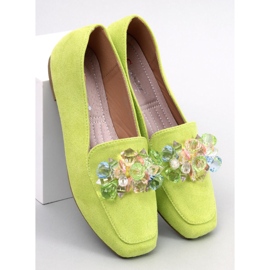 Mocassim Deley Green com brilhantes verde 1