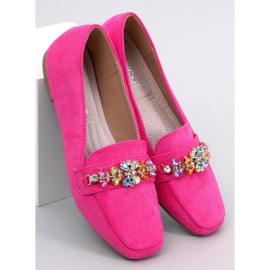 Mocassim Davitian Strass Fúcsia rosa 1