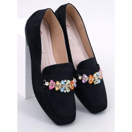 Mocassim preto com strass Davitian 1