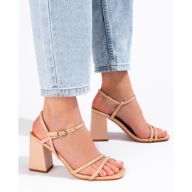 Sandália de salto alto VINCEZA bege 1