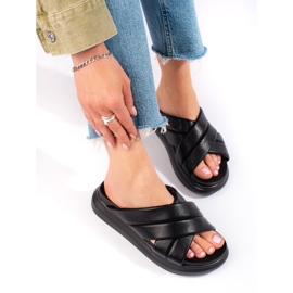 Chinelos na plataforma LA.FI preto 1