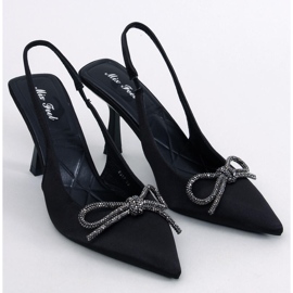 Sapato de salto aberto Hannah Black preto 1