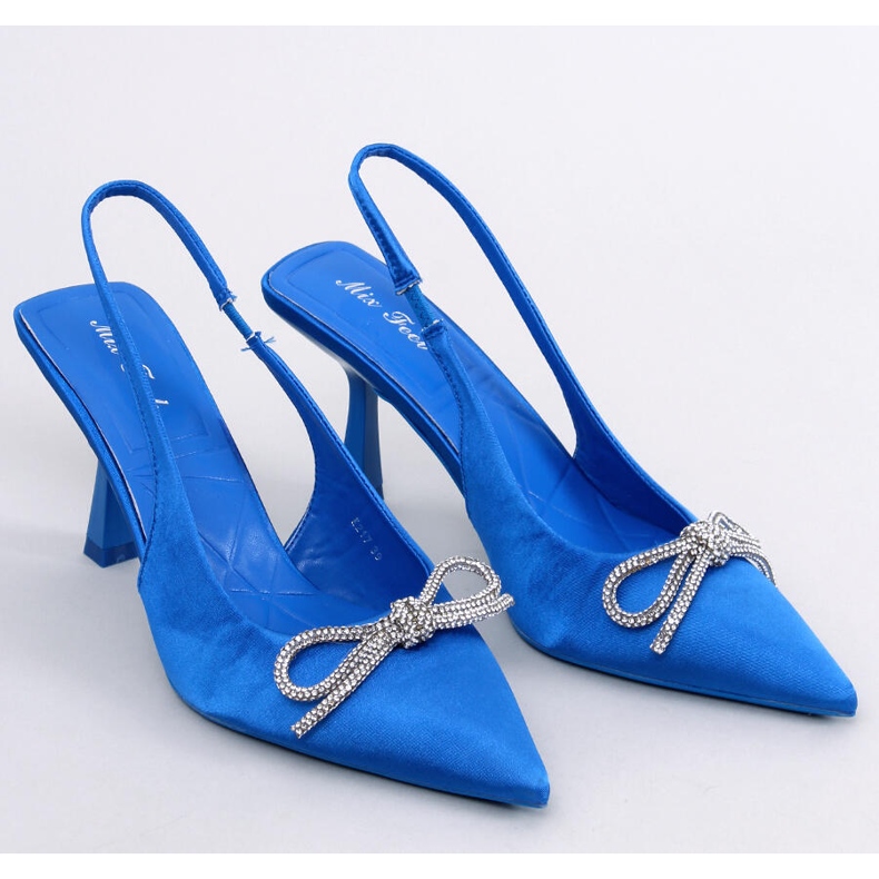 Sapatos de salto aberto Hannah Blue azul 1