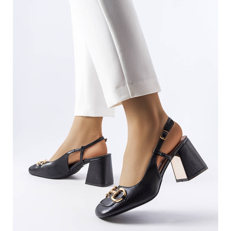 Sandália preta de salto alto Parrish. preto 1