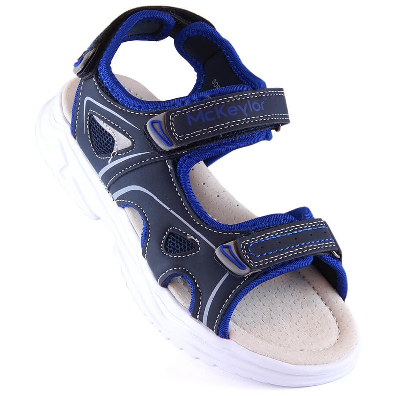 McKeylor 47701 sandálias de velcro azul marinho para meninos 1