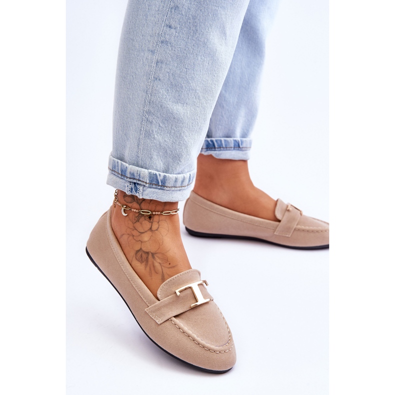 Mocassim clássico bege claro Carly 2