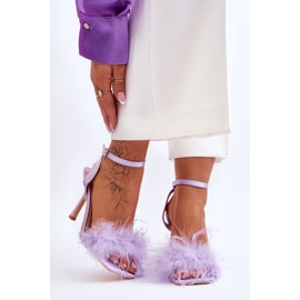 FB2 Sandálias femininas de penas Tiffany roxas roxo 2