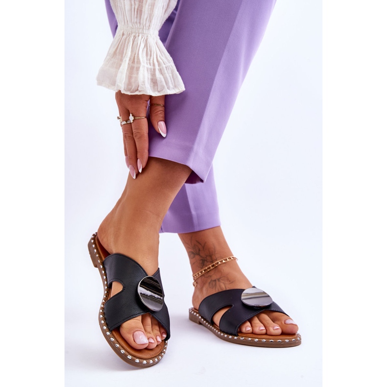 Vinceza Salto baixo feminino preto Kenley 2