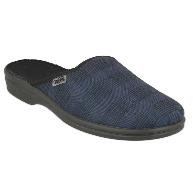 Slippers masculinos de Befado PU 089M414 azul 2