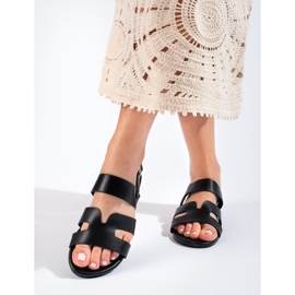 Sandália rasteira preta Shelovet preto 1