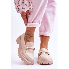 FG1 Mocassins Femininos On A Massive Platform Bege Calypso 1 FG1 Mocassins Femininos On A Massive Platform Bege Calypso 1