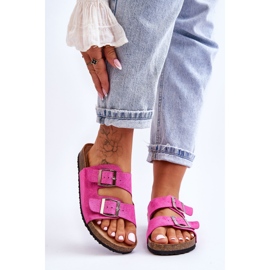 FB1 Chinelos femininos fúcsia Destino sem cadarço rosa 1