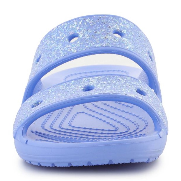 Sandália Crocs Classic Glitter Jr. 207788-5Q6 Chinelos azul 1