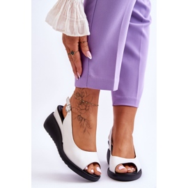 Sandálias Femininas de Cunha Sergio Leone SK853 Branco 1